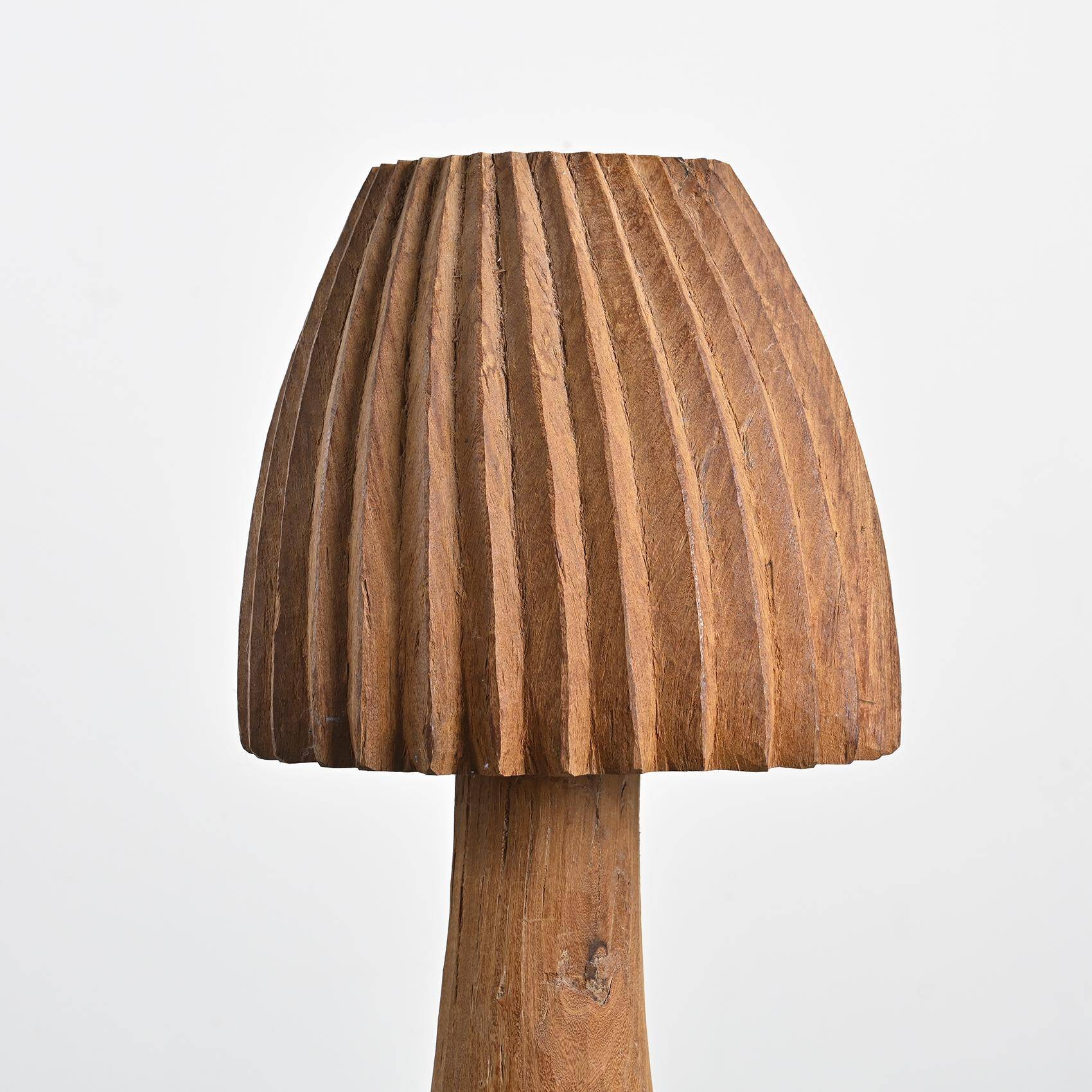 Large Brutalist Gouge Lamp, circa 1970