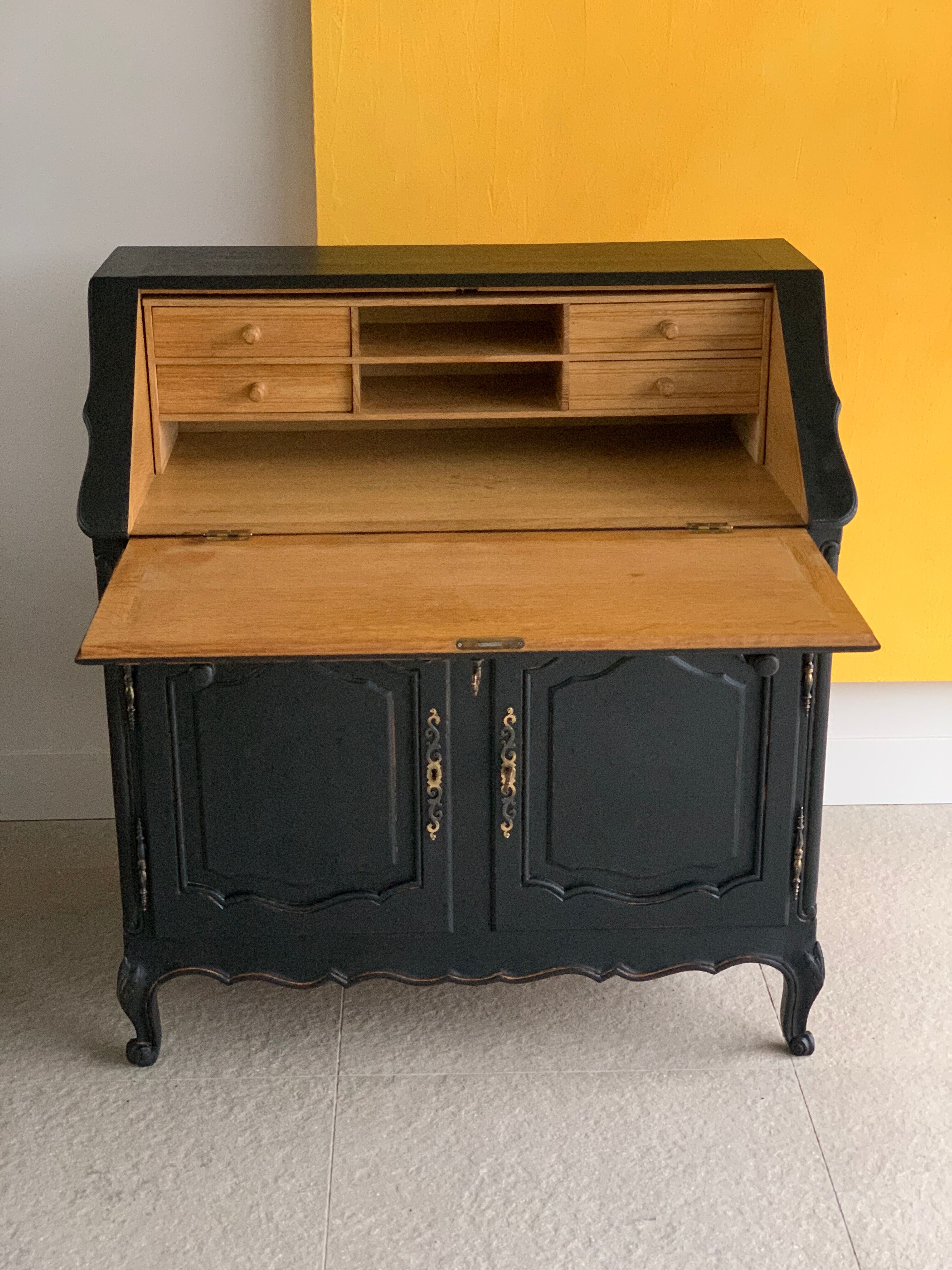 Vintage oak secretary