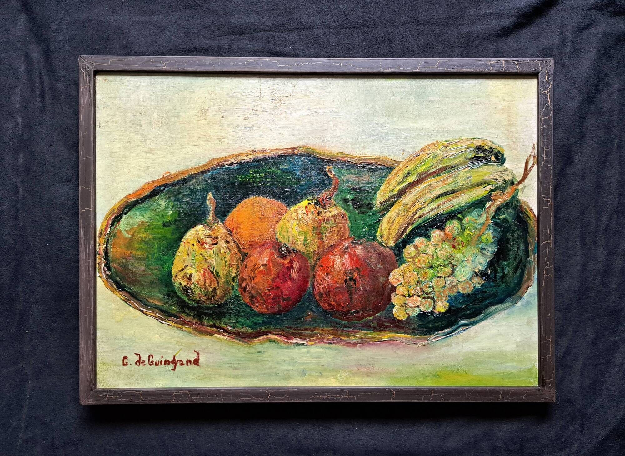 Realistic painting, oil on canvas signed - Still life and its symbols