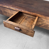 Ancient wooden monastery table, France