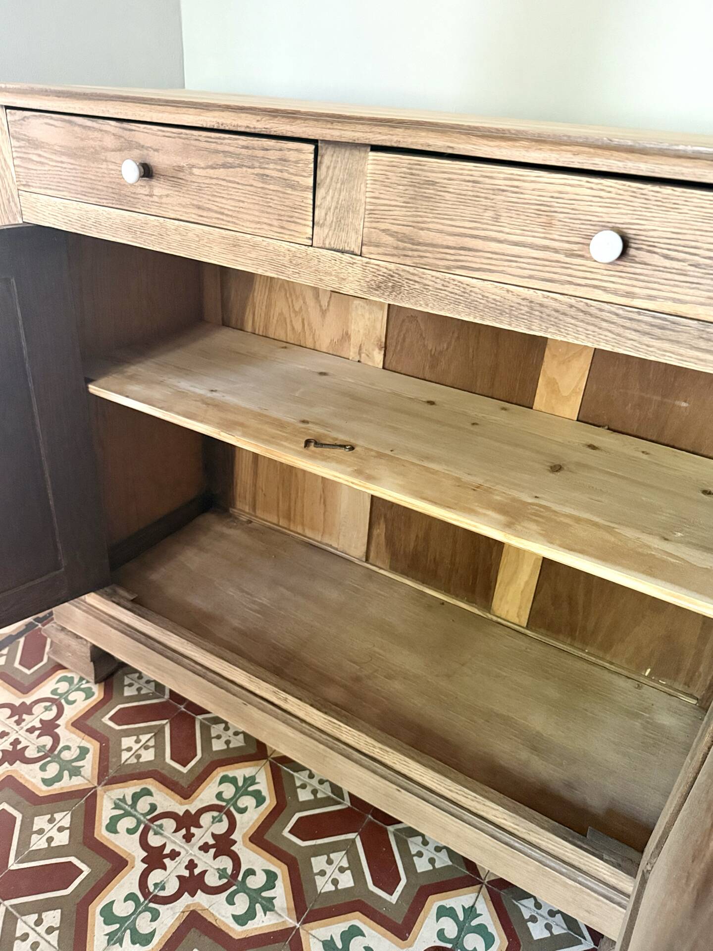 Solid oak sideboard