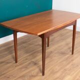 Retro Teak 1960s Elliots Of Newbury Mid Century Extending Dining Table & 6 Chairs