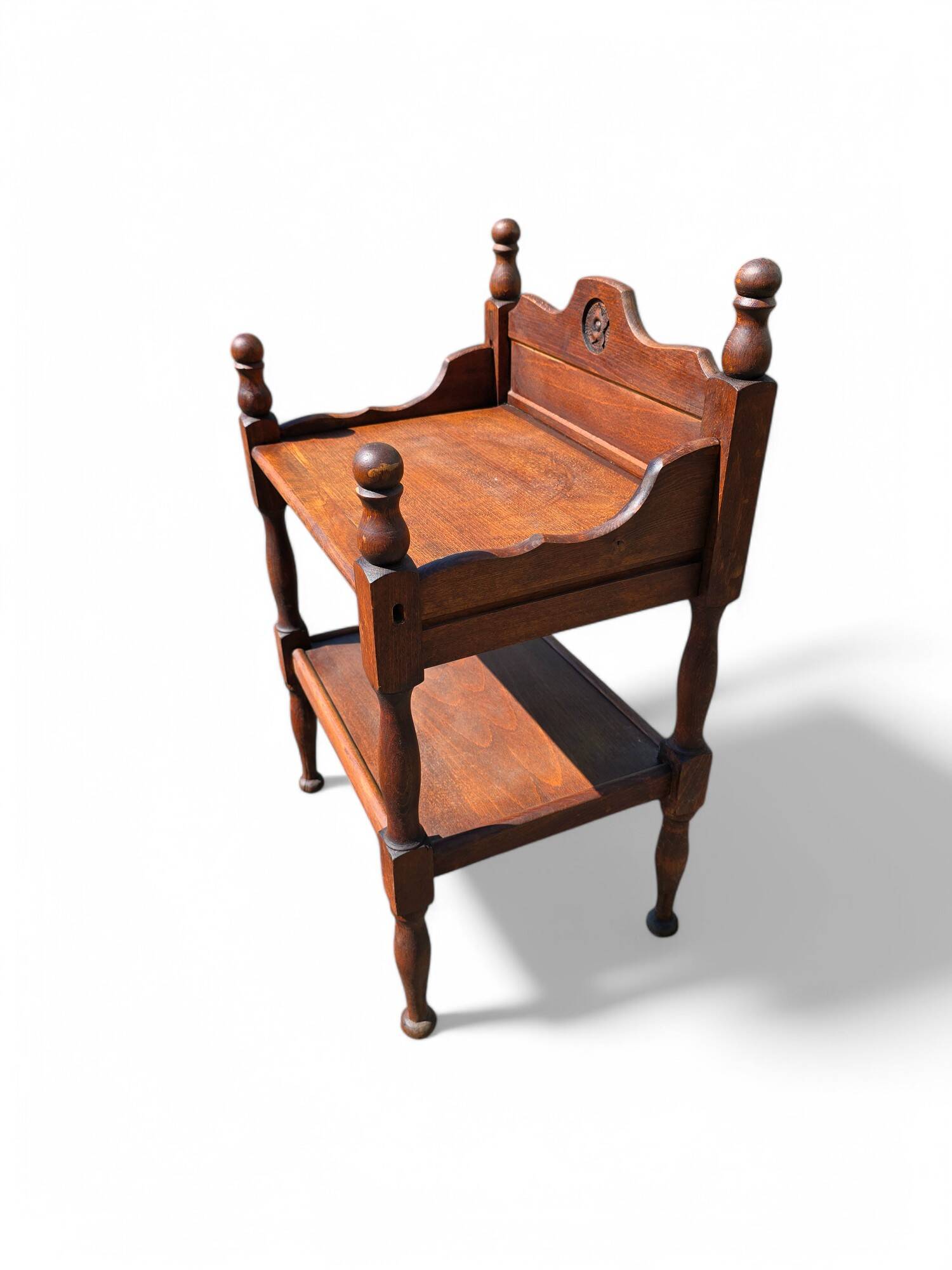 Vintage solid wood side table