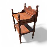 Table d'appoint vintage en bois massif
