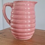 Glazed stoneware pitcher