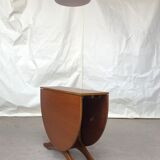 Vtg Mid Century Extending Drop Leaf Dining Gate Leg Compact Table Retro Danish