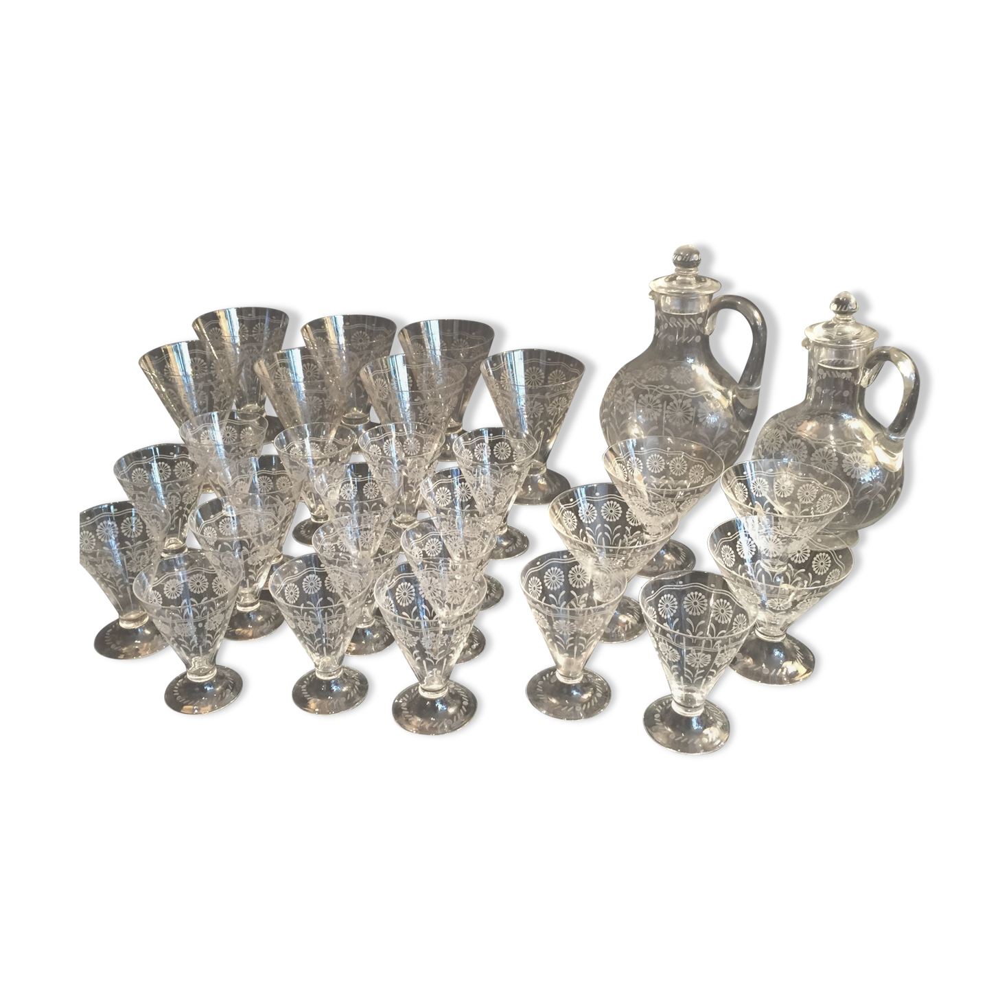 Service de verres en cristal de Baccarat