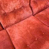 Canapé Space Age orange/rust