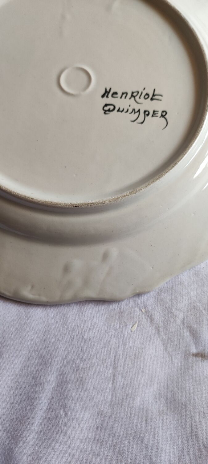 Assiette Henriot 19e