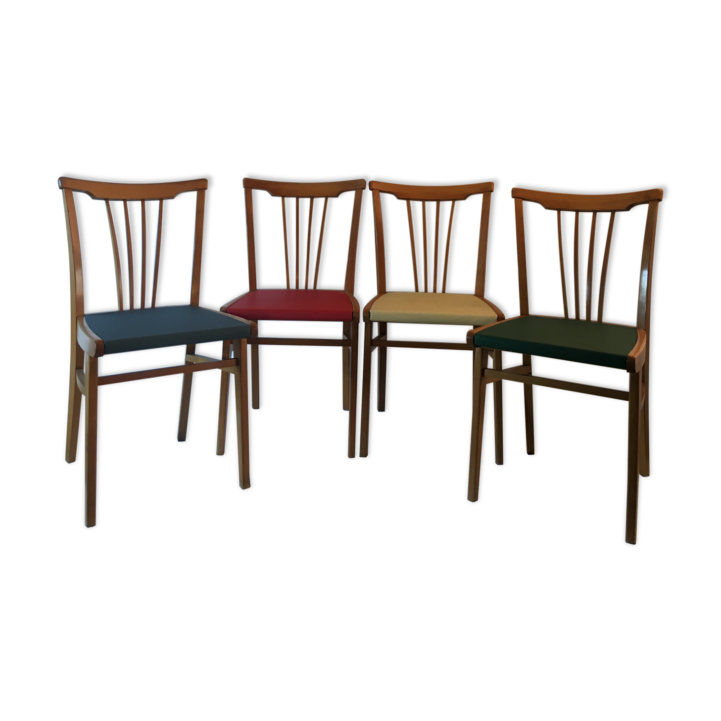 4 vintage chairs 60s