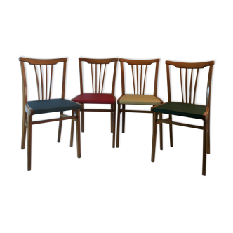 4 vintage chairs 60s