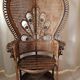 Fauteuil emmanuelle en rotin vernis