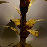 Lampe de sol table en laiton de palmier Bottega Gadda Italie, 1960