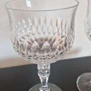 Pair of cut crystal wine glasses Schott Zwiesel
