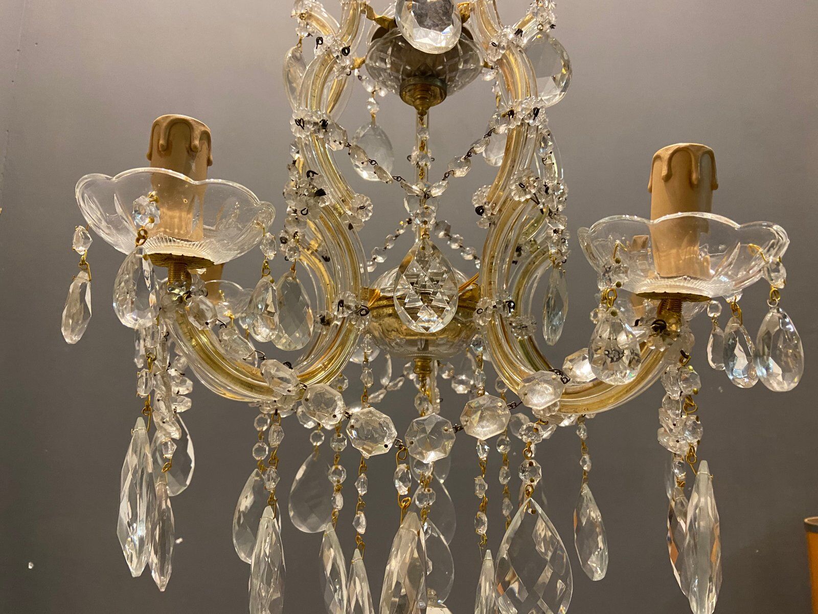 Vintage Italian Crystal Chandelier