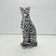 Snow Leopard Ceramic Statue