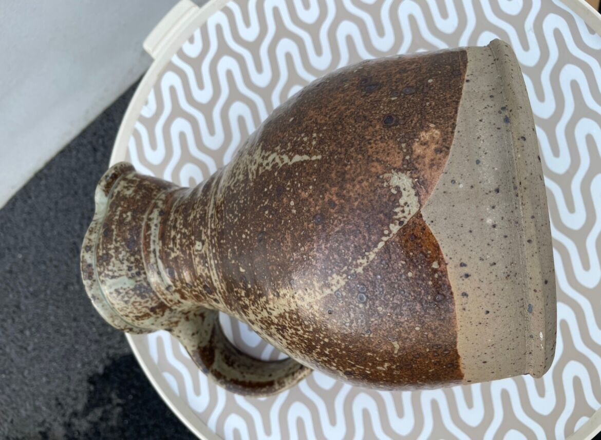 Stoneware pitcher by Pierre Digan