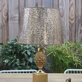 Vintage French pineapple desk lamp by Maison Le Dauphin