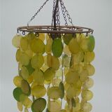 Suspension of mother-of-pearl stamps