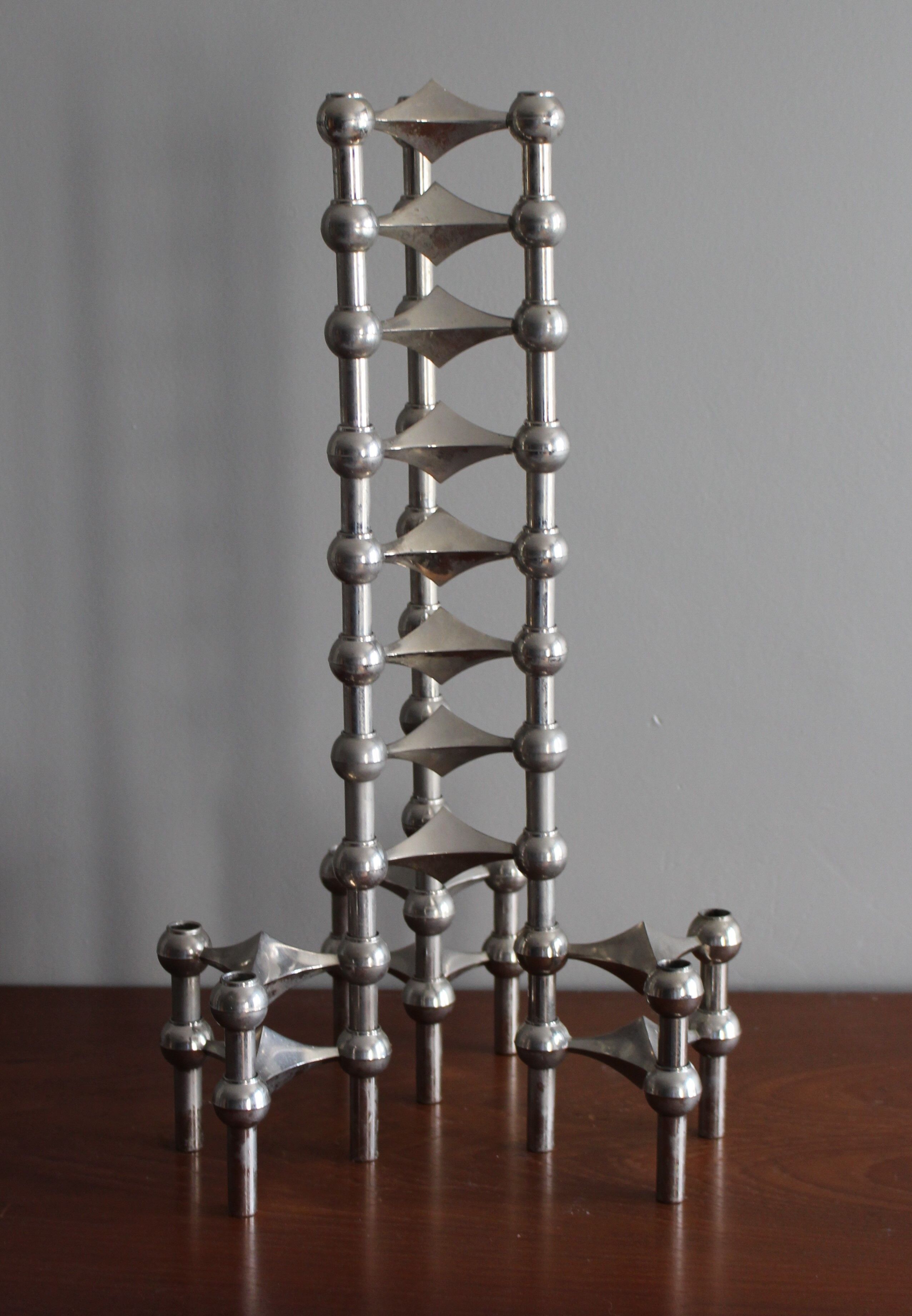 Series of 14 candlesticks Nagel