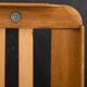 Danish mid century solid oak daybed in black leather, 1960s