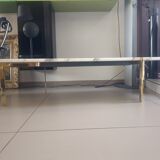 Marble coffee table with gold base