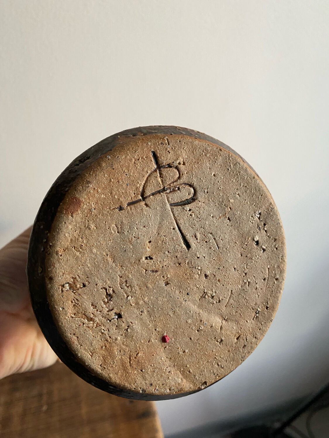 Pyrite stone bottle