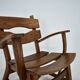 Paire de fauteuils lounge brutalistes en chêne massif par Dittmann & Co., 1970s