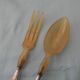 Salad cutlery with silver-filled handles. Minerva hallmark.