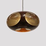 Space age bug eye ufo lamp *** Massive Belgium *** chocolat brown colour **