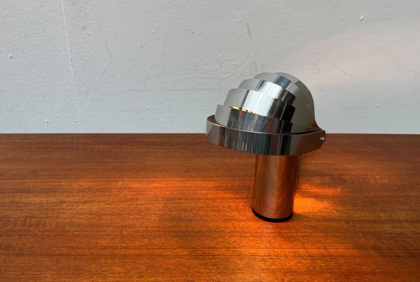 Vintage Swiss Visier table lamp from the space age by E. R. Nele for Temde, 1970s.