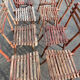 Set of 8 guinguette chairs 1920