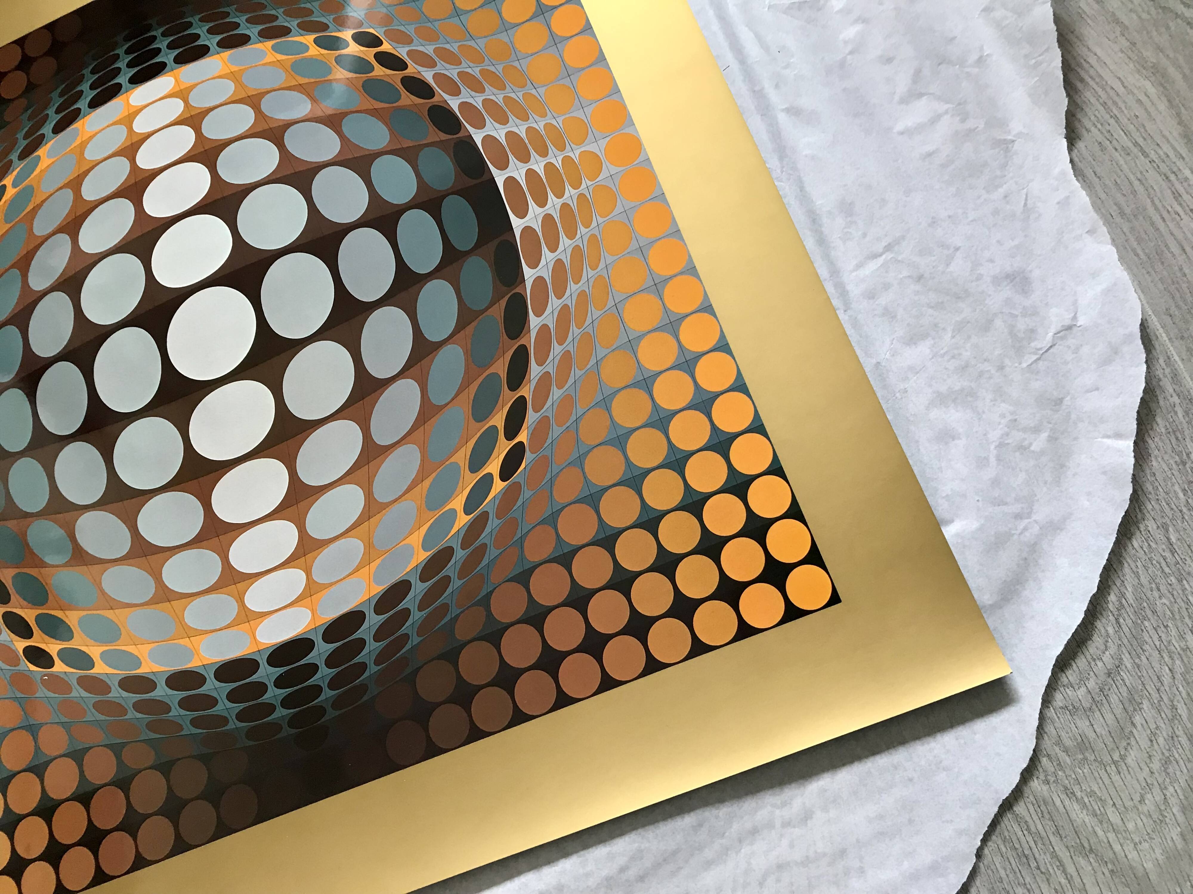 Victor Vasarely - Heliogravure stamped Fondation Vasarely, Edition 1974