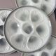 4 vintage oyster plates Moulin des Loups in porcelain 2106172