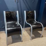 Pair of FPE chairs by Ron Arad for Kartell black Italy 2000s