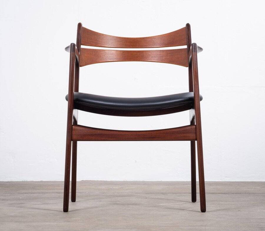 Teak Armchair attributed to Erik Buch for Christiansen Møbelfabrik, Denmark, 1960s