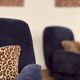 Pair of vintage 70s velvet armchairs