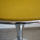 Table glass smoked foot vintage tulip 70