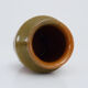 Grease pot in glazed yellow orange terracotta, year 50