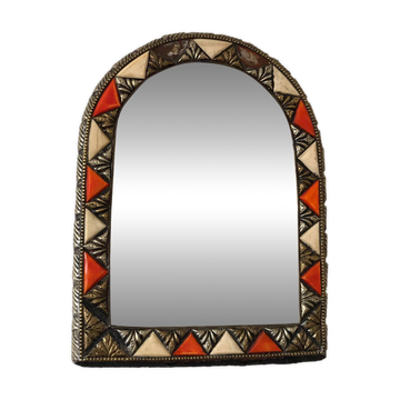 Vintage arched wall mirror – Spanish, Hollywood Regency, Moroccan-inspired 1960s