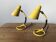 Pair of yellow bedside lamps from the 1950s.