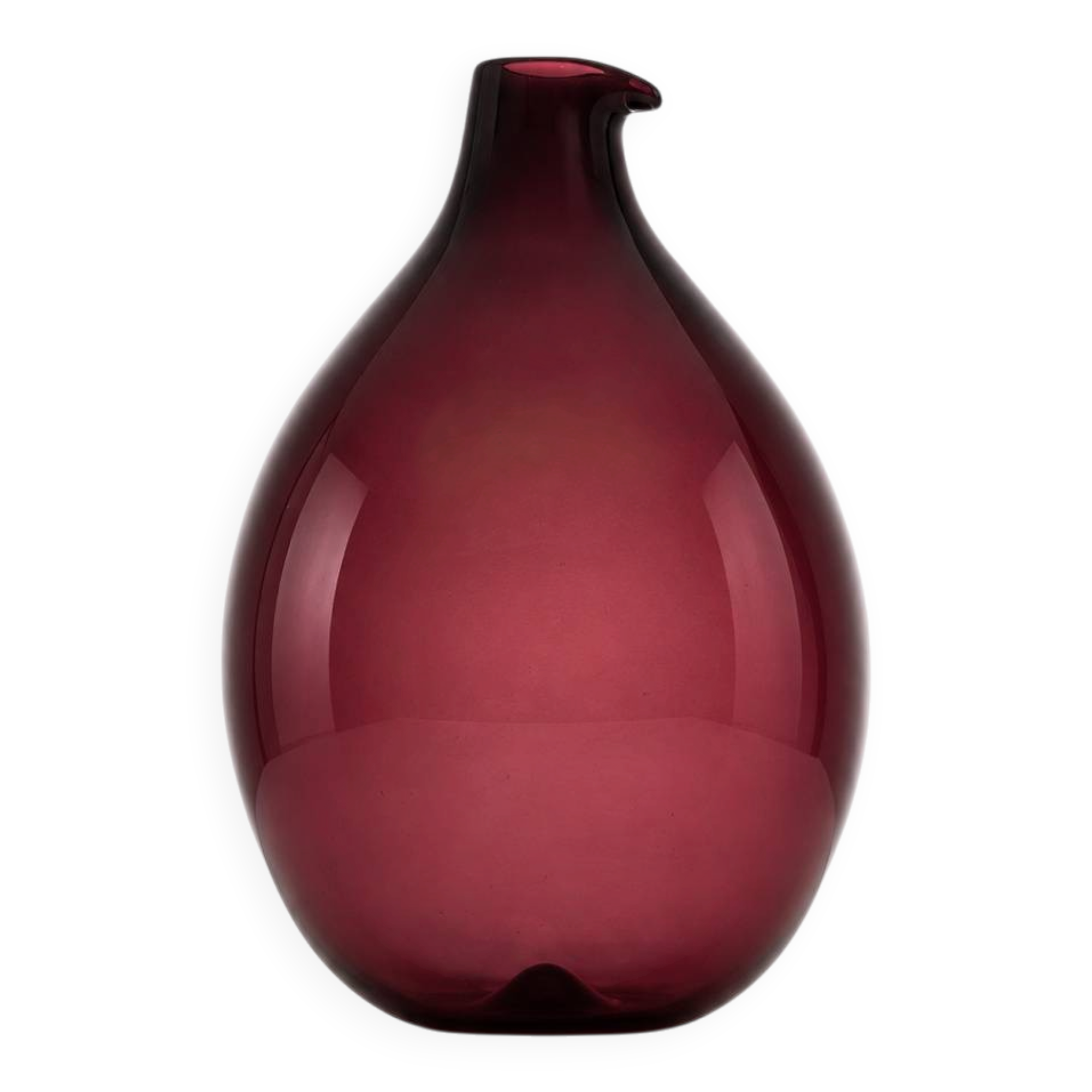 Timo Sarpaneva – Pullo 2601 vase in aubergine glass – Iittala, 1950