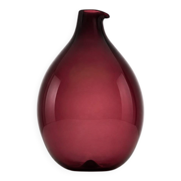 Timo Sarpaneva – Pullo 2601 vase in aubergine glass – Iittala, 1950