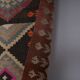 Vintage Turkish hallway rug 96x384 cm