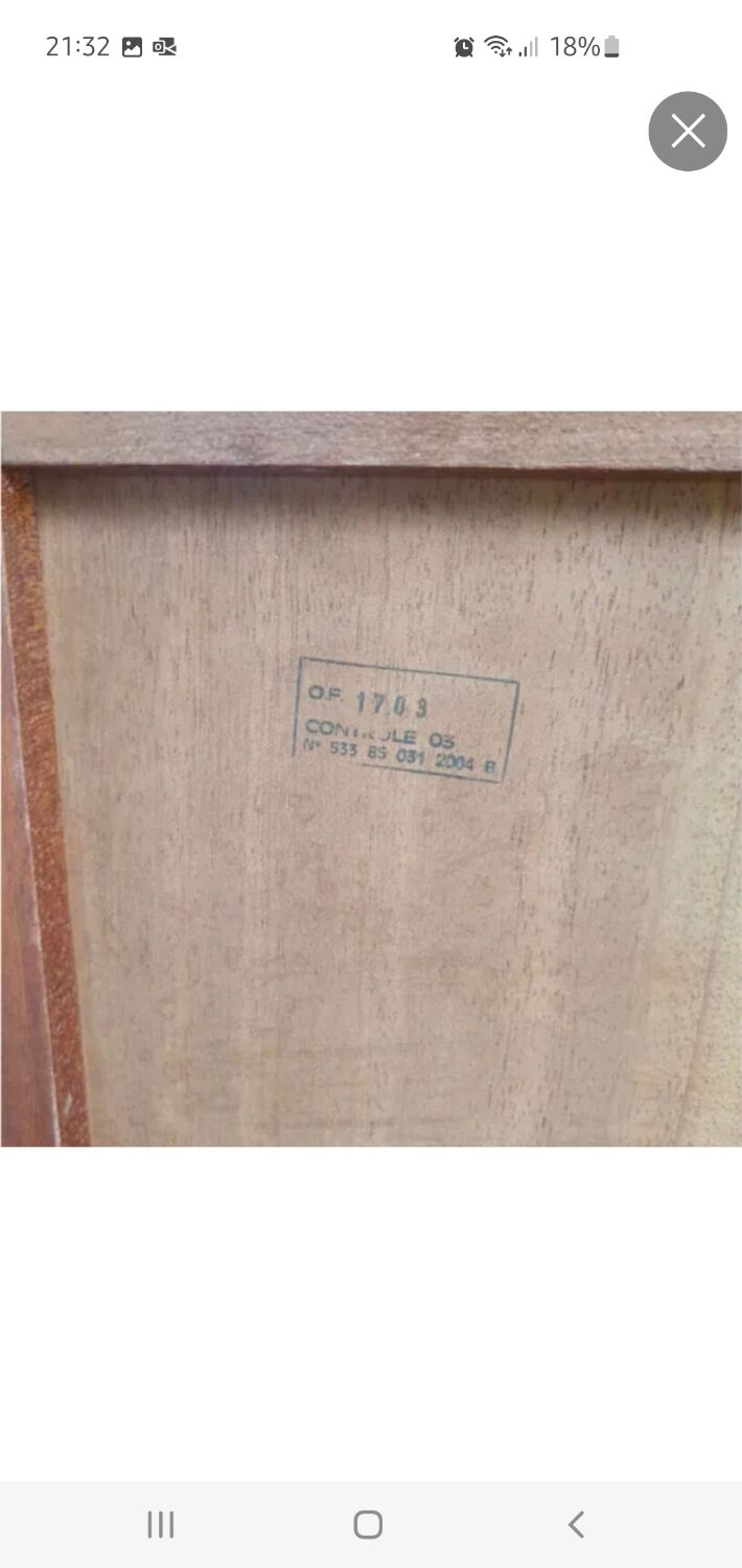 Commode basse style marine