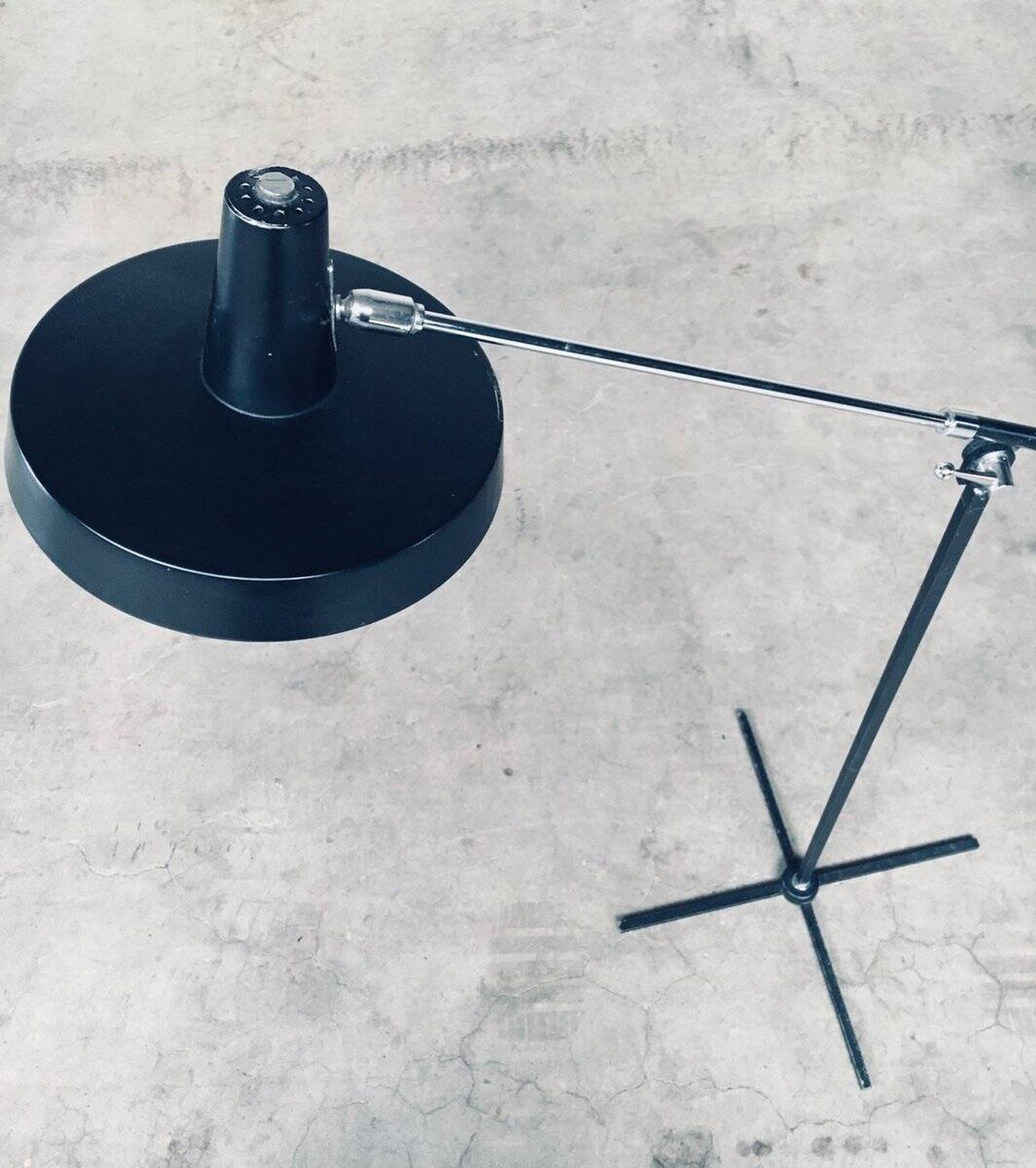 Mid-Century Modern Counterbalance Floor Lamp by Boulanger, Belgium, 1960s