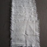 10 old damask-monogrammed-embroidered tea towels 30x30cm