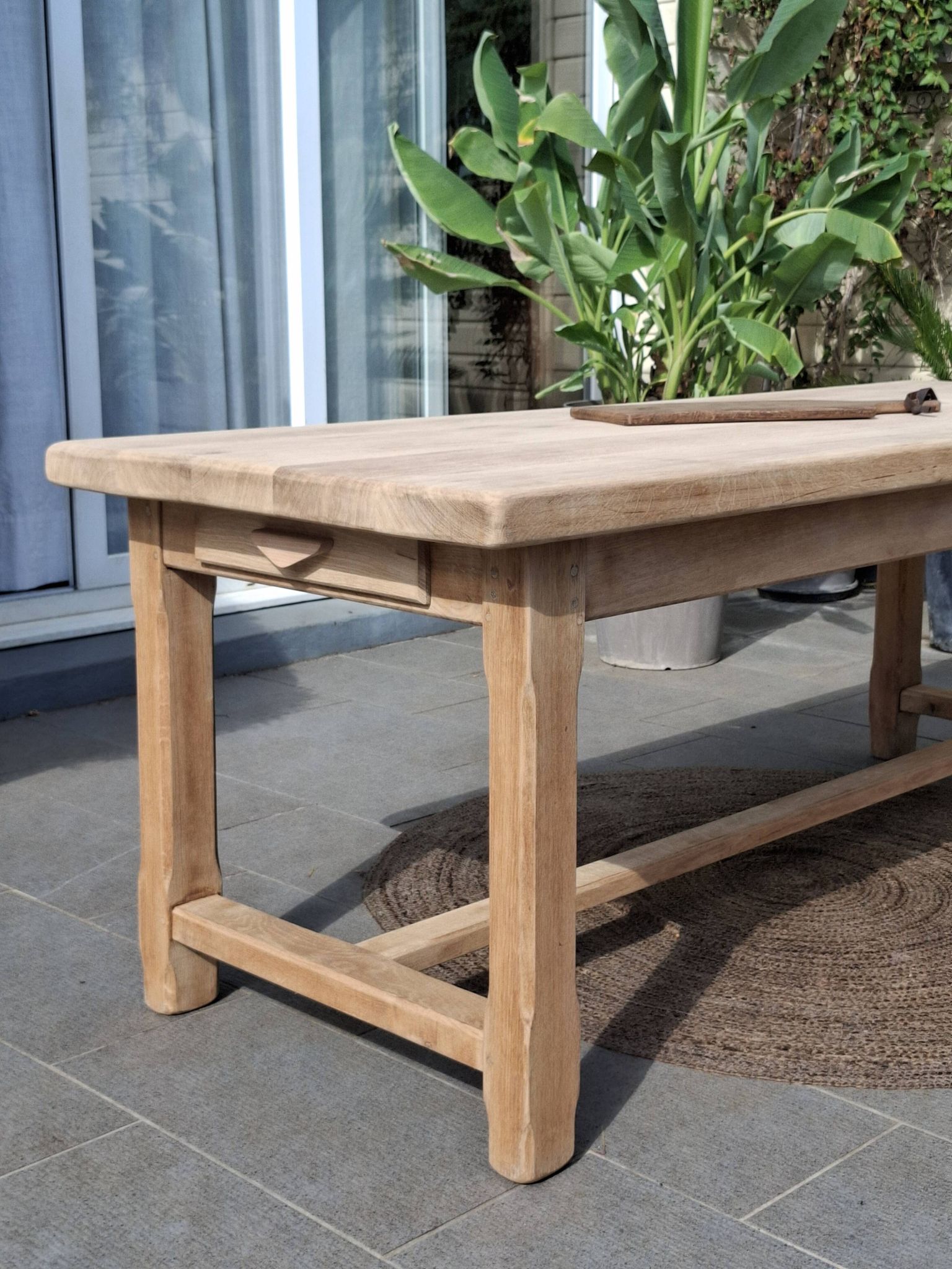 N052 table de ferme rénovée