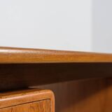 Bureau en teck autoportant de style moderne du milieu du XXe siècle, Danemark, années 1960