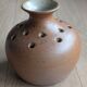 Vintage flower vase in stoneware from Puisaye – Signed Georges Robin